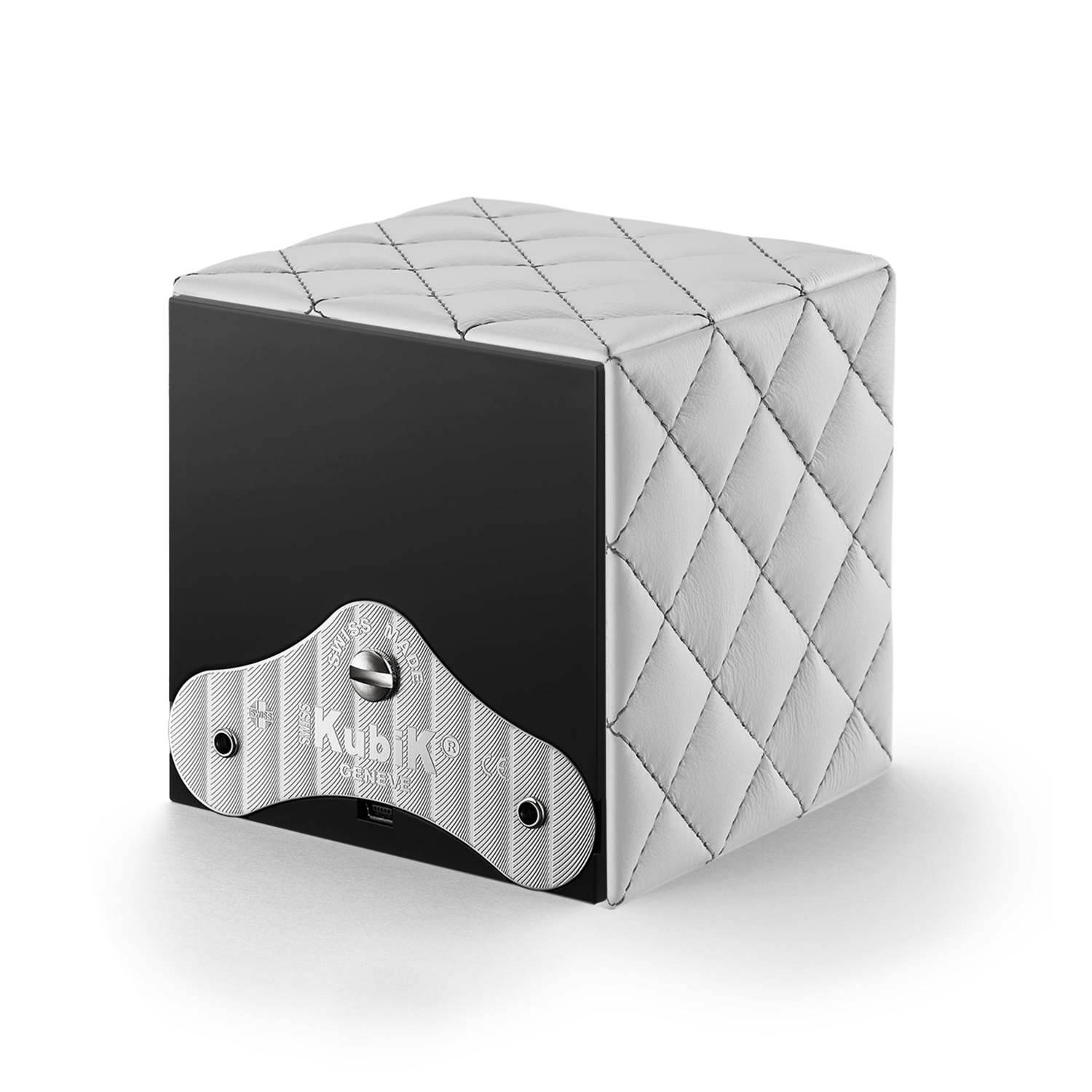 Swiss Kubik Masterbox Couture Blanc avec couture grise