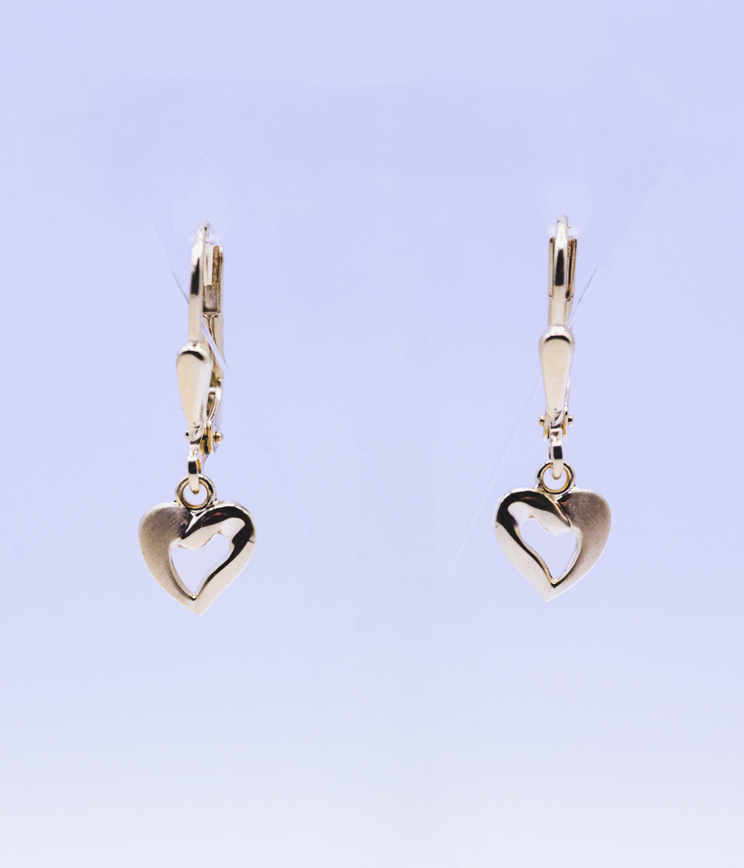 AURONOS Prestige Earrings 18K Yellow Gold Heart