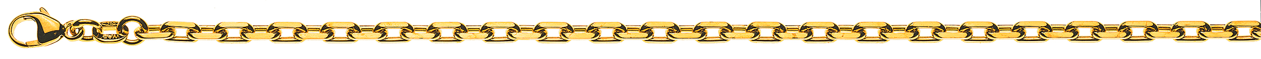 AURONOS Prestige Bracelet ancre or jaune 18 carats 24cm 2.9mm