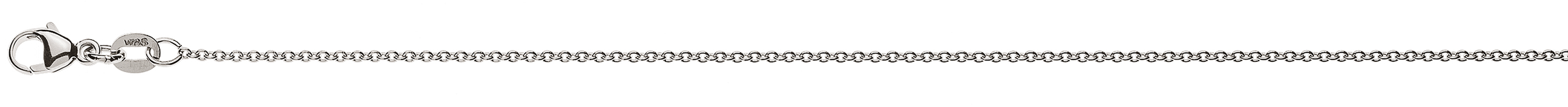AURONOS Prestige Bracelet ancre rond or blanc 18K 24cm
