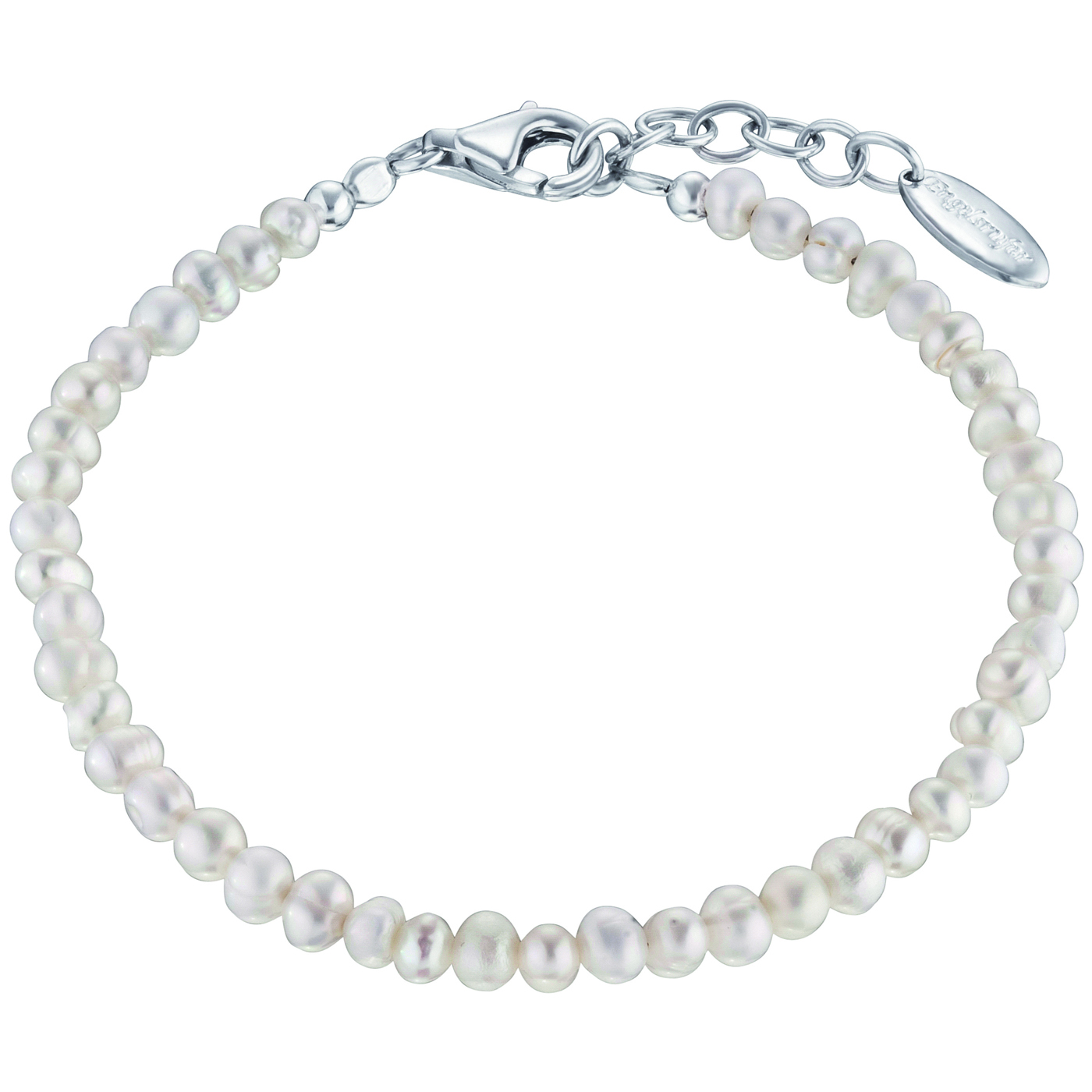 Engelsrufer Armband 925 Silber Süsswasser Perlen 20cm