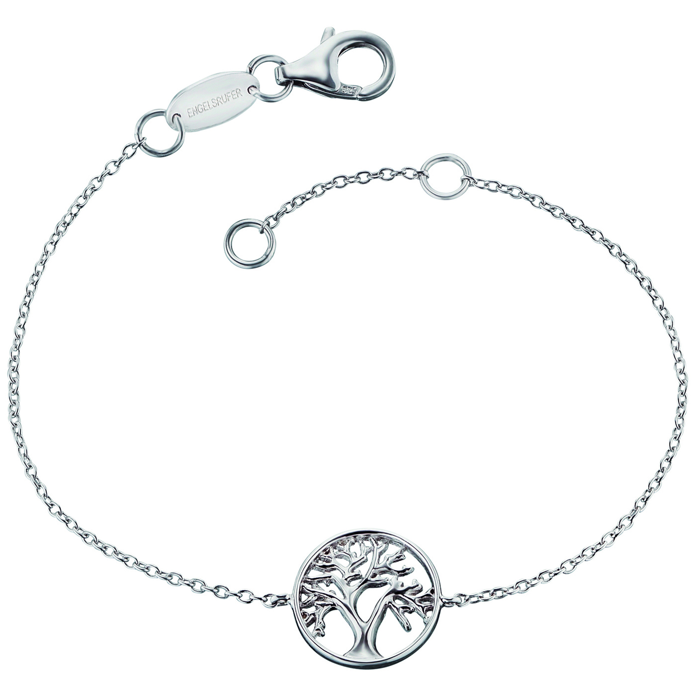 Engelsrufer Lebensbaum & Lebensblume Armband 925 Silber 17+2cm