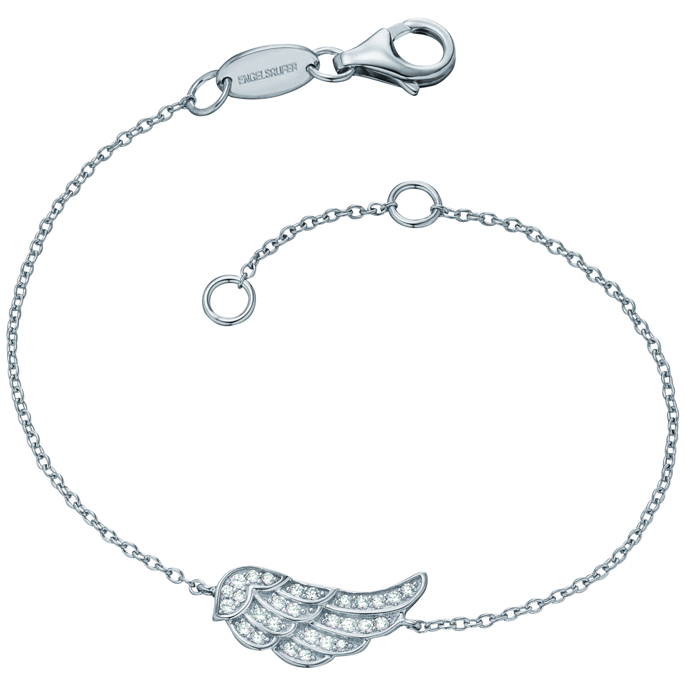 Engelsrufer Engelsflügel Bracelet 925 Silver Zirconia 17+2cm
