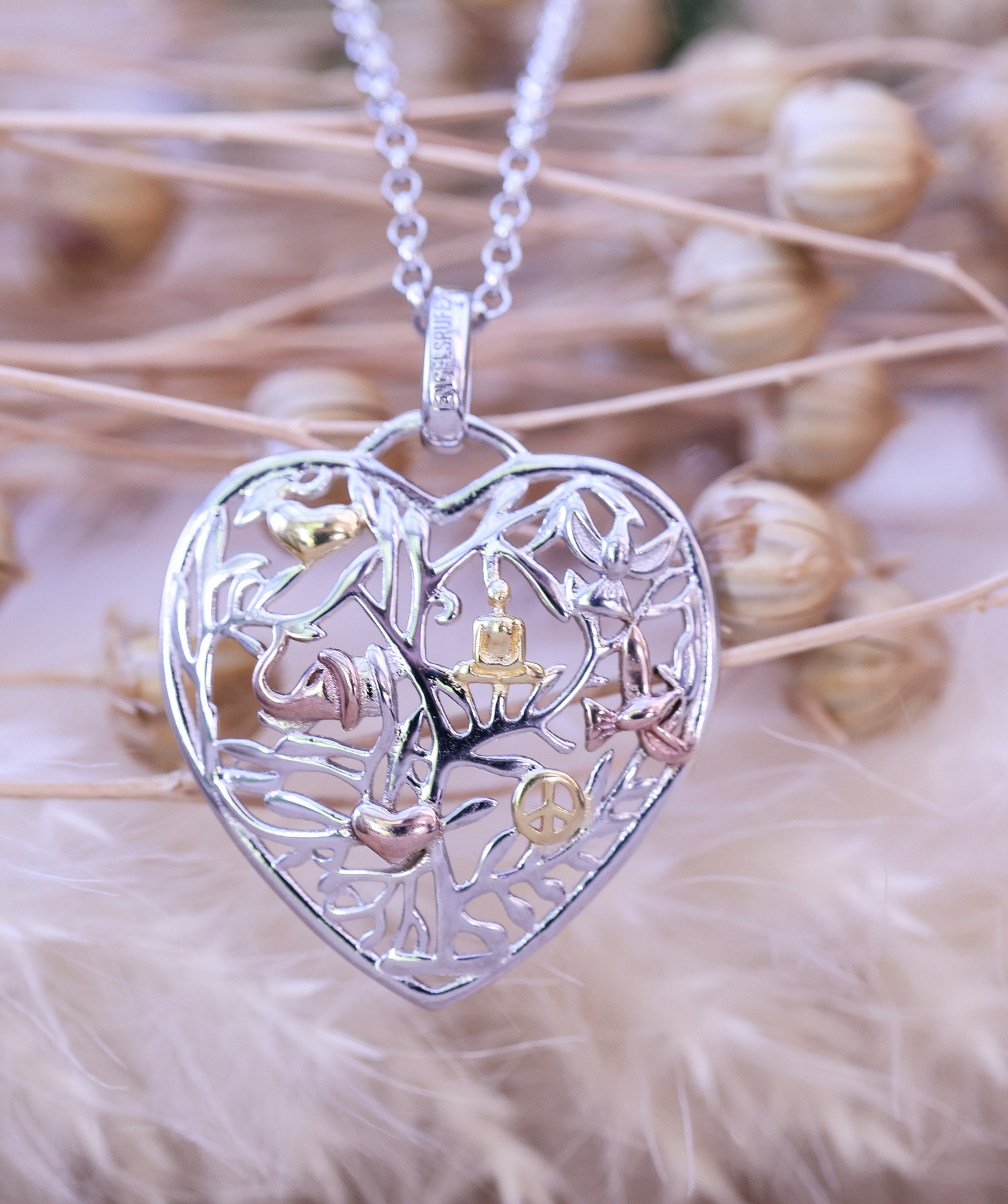 Engelsrufer Lebensbaum & Lebensblume Necklace 925 silver