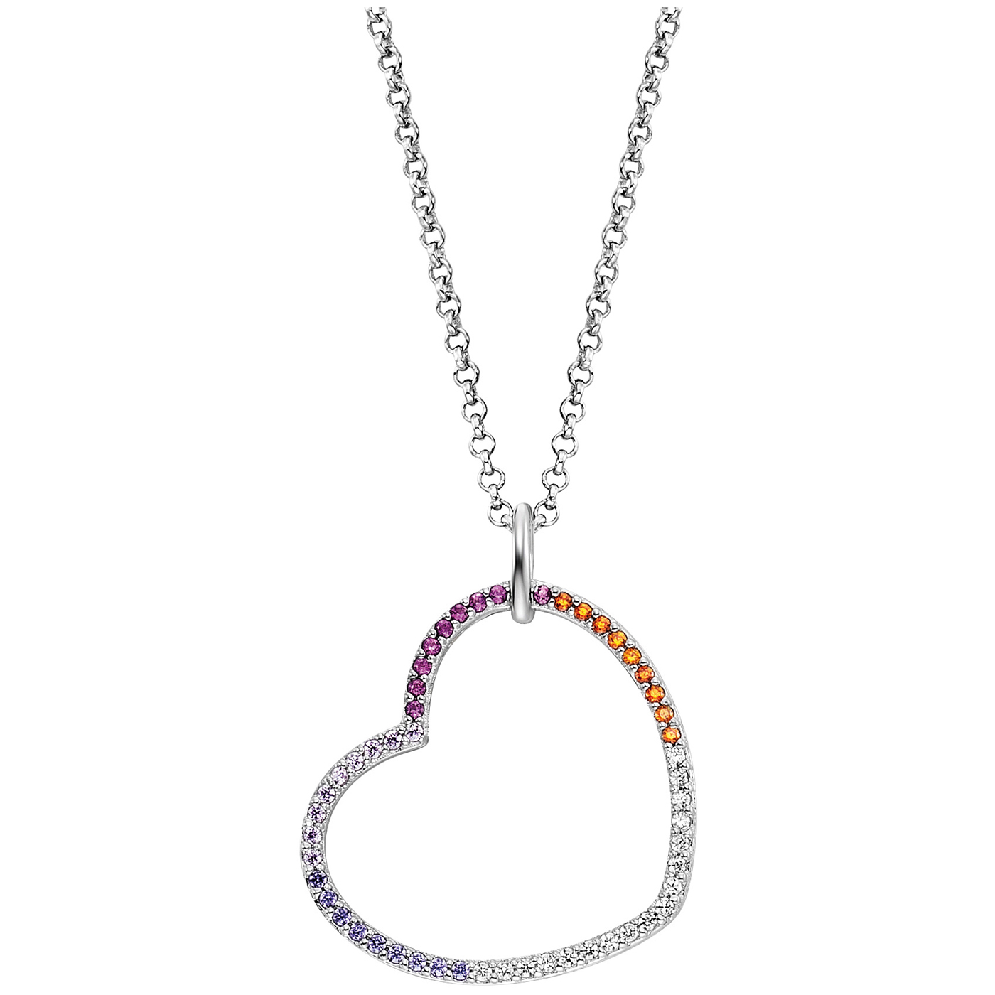 Engelsrufer Colourful World Necklace 925 Silver Zirconia