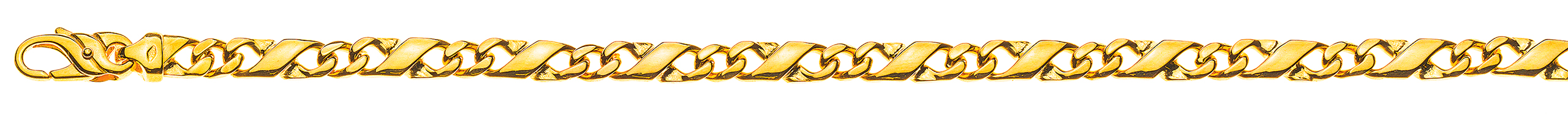 AURONOS Prestige Carrera 18K Yellow Gold Bracelet 19cm 5mm