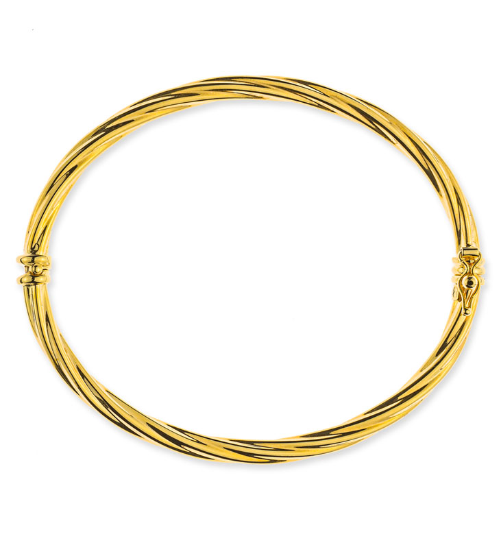 AURONOS Prestige Bracelet en or jaune 18 carats 7x6cm 4mm