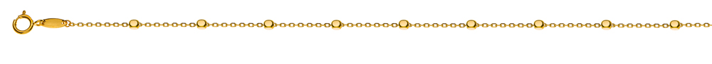 AURONOS Prestige Bracelet ancre taillée en or jaune 18 carats 19 cm