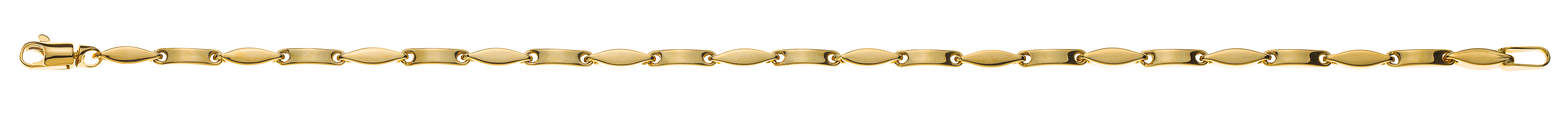 AURONOS Prestige Bracelet Fantasy 18K Yellow Gold 19cm 2.3mm