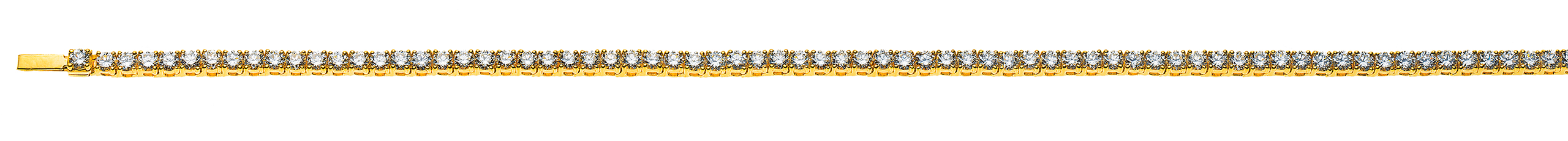 AURONOS Prestige Bracelet or jaune 18K 76 diamants 4.57ct 18cm