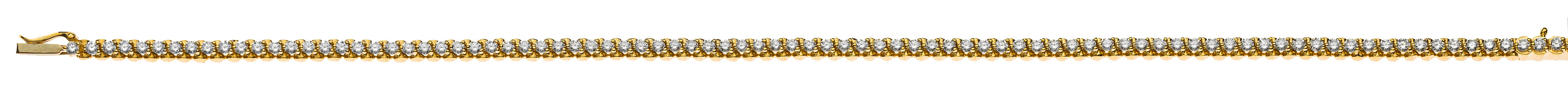 AURONOS Prestige Bracelet or jaune 18 carats 89 diamants 1.44ct 18cm