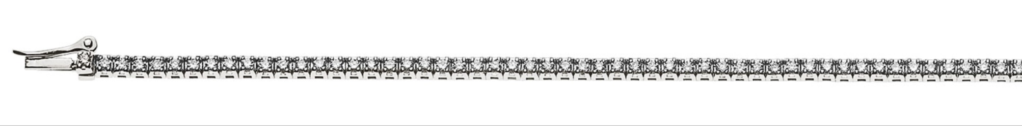 AURONOS Prestige Bracelet 18K White Gold 123 Diamonds 0.59ct 17cm