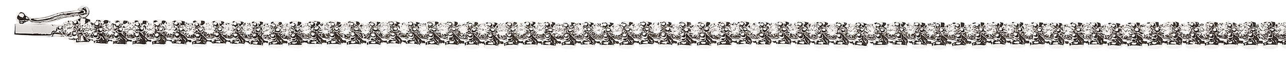 AURONOS Prestige Bracelet 18K White Gold 76 Diamonds 2.22ct 18cm
