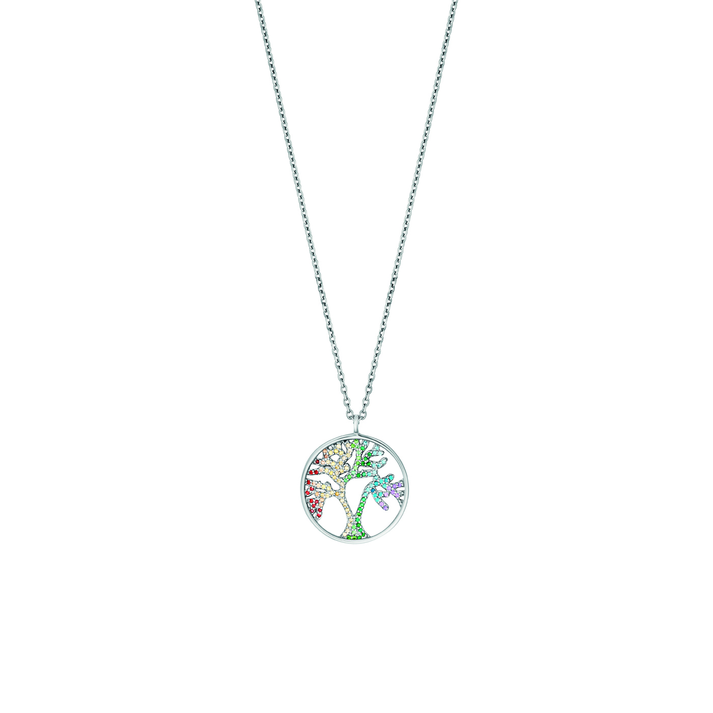 Engelsrufer Lebensbaum & Lebensblume Necklace 925 Silver Zirconia