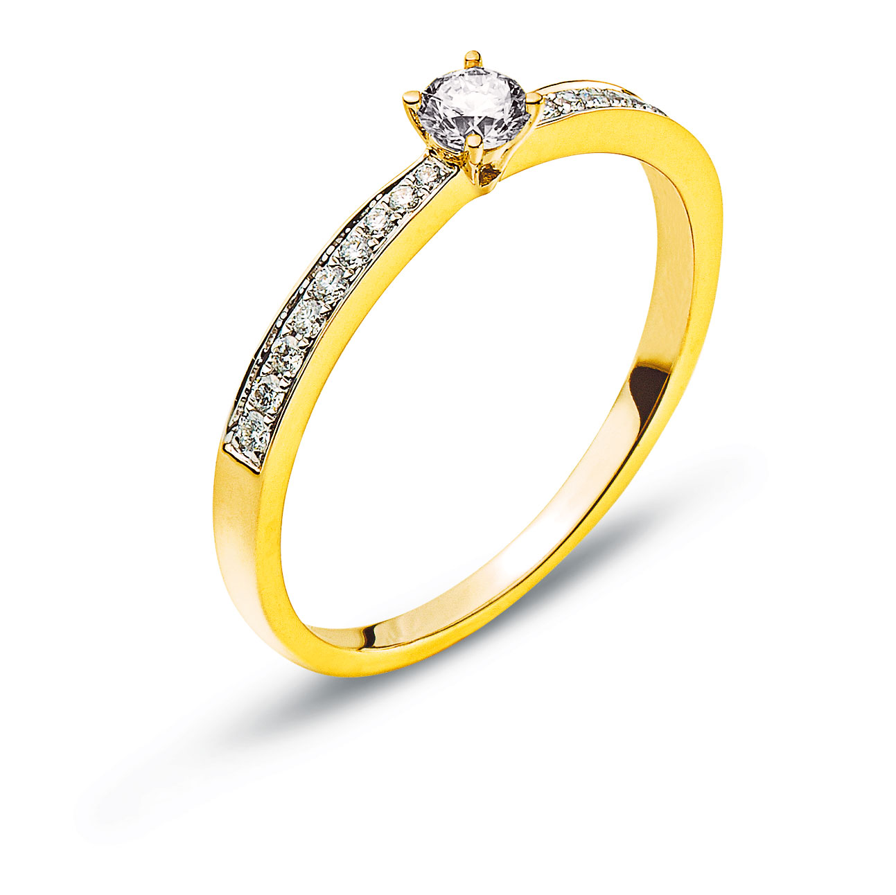 AURONOS Prestige  Or jaune 18K diamants 0.25ct