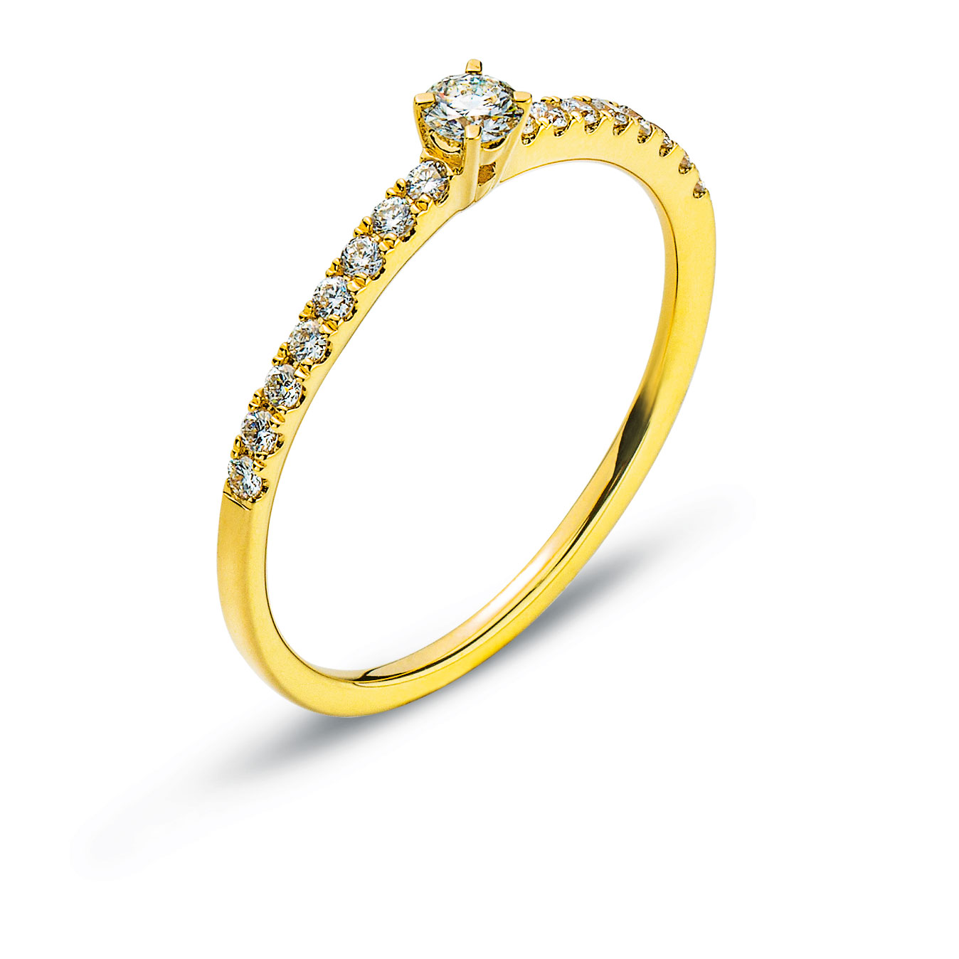 AURONOS Prestige Or jaune 18K diamants 0.25ct
