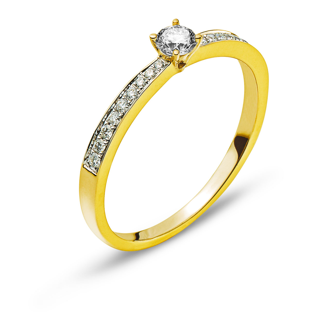 AURONOS Prestige Or jaune 18K diamants 0.36ct