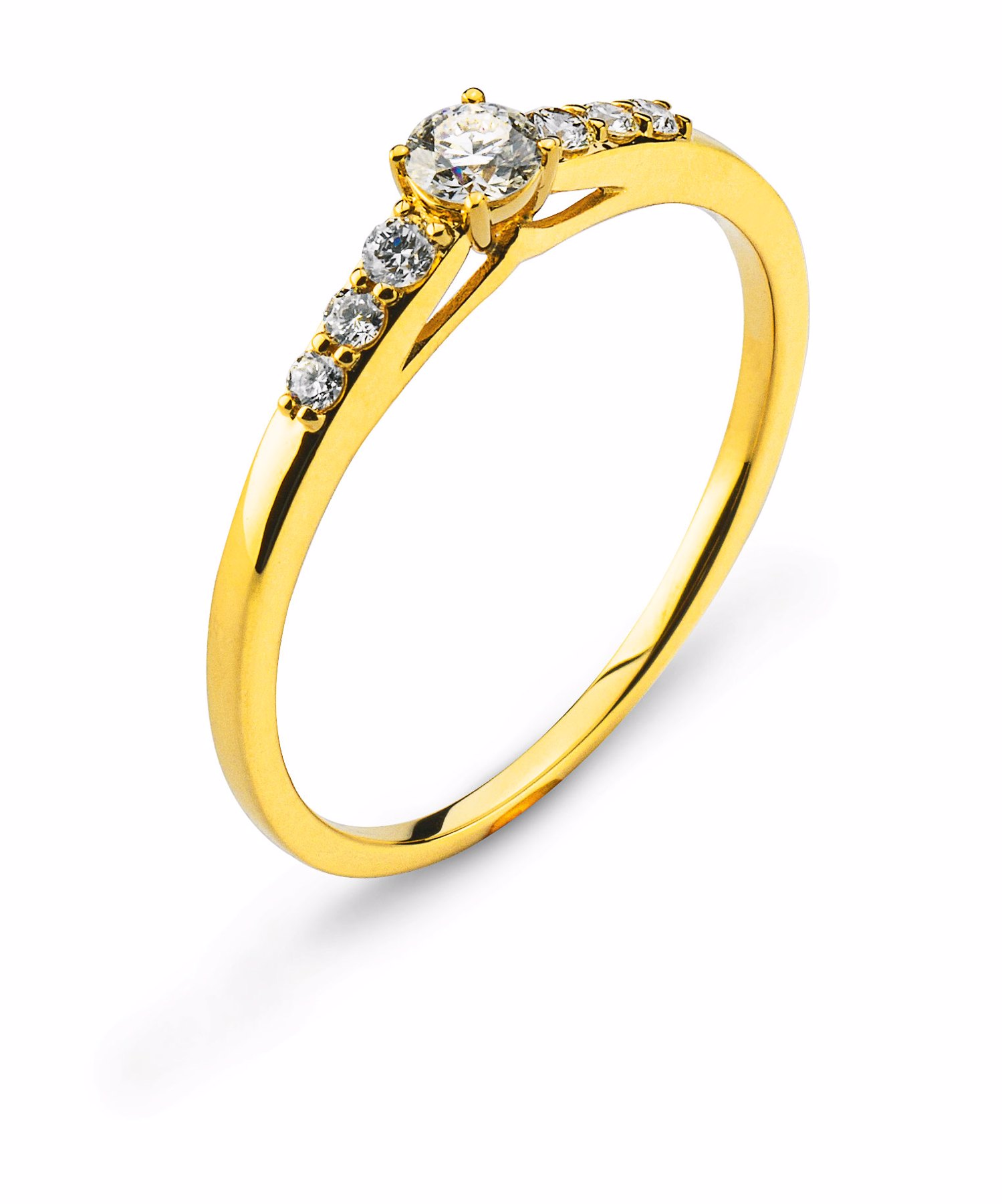 AURONOS Prestige Yellow gold 18K diamonds 0.24ct