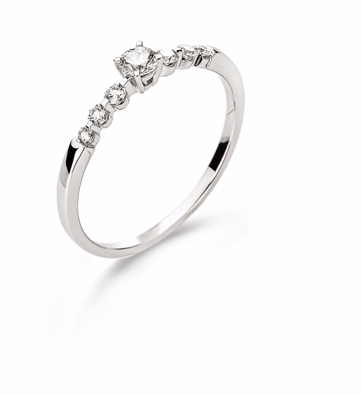 AURONOS Style Ring Weissgold 18K Diamanten 0.27ct