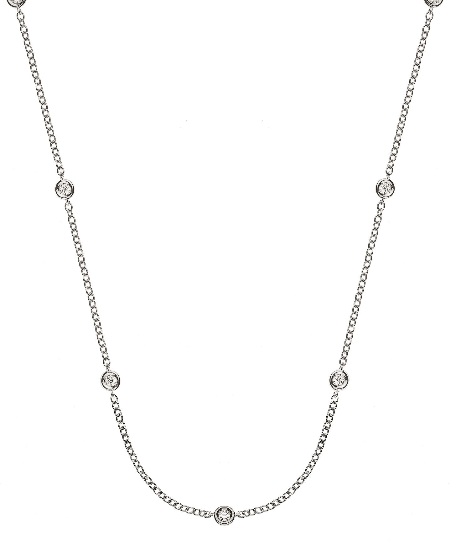 AURONOS Prestige Necklace white gold 18K diamonds 0.30ct