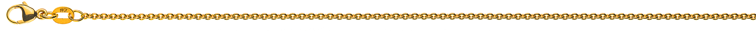 AURONOS Style Collier en or jaune 9K ancre ronde 45cm 1.7mm