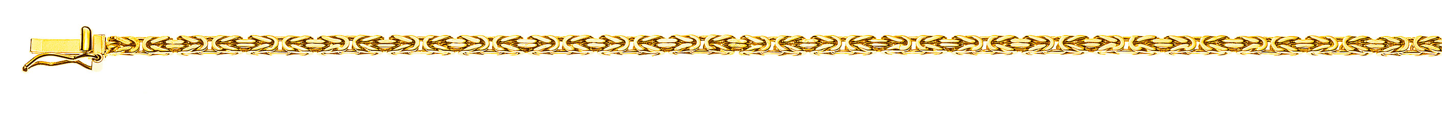 AURONOS Prestige Halskette Gelbgold 18K Königskette 45cm 2mm