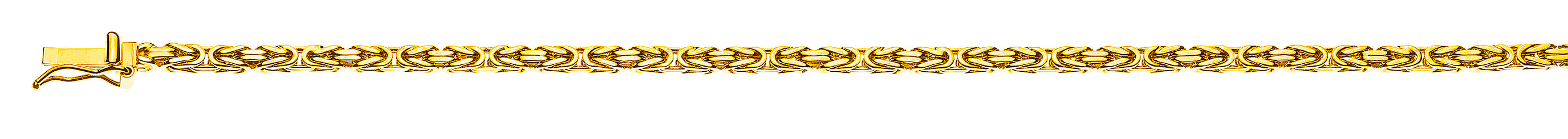 AURONOS Prestige Halskette Gelbgold 18K Königskette 45cm 2.5mm