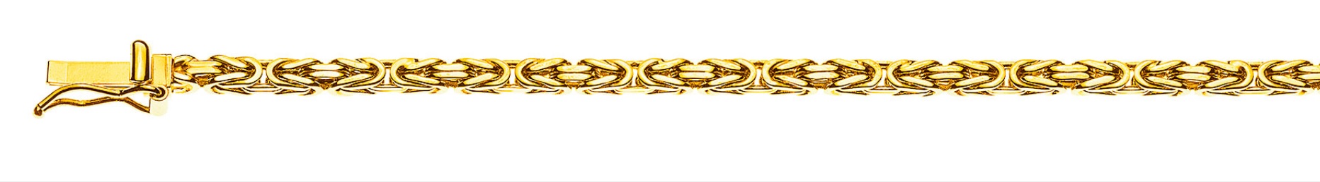 AURONOS Prestige Halskette Gelbgold 18K Königskette 50cm 2.5mm
