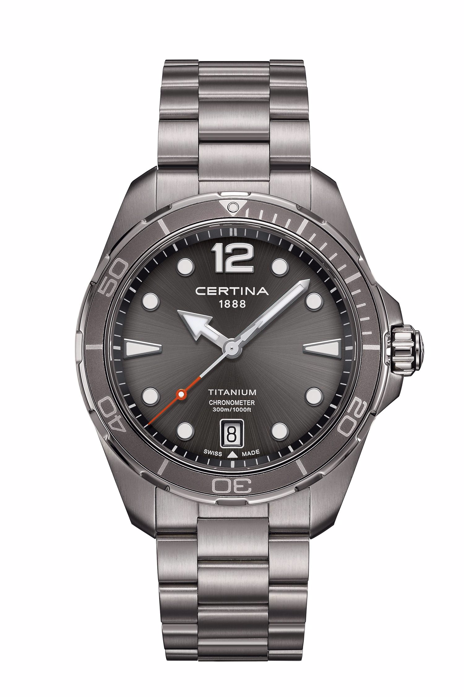 Certina ds best sale action automatic titanium