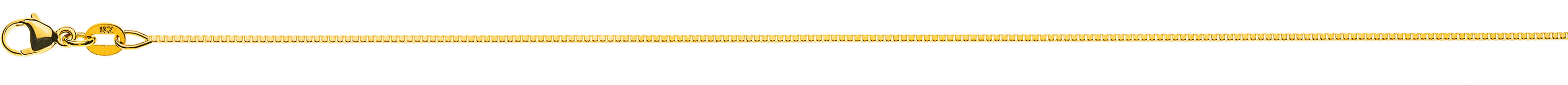 AURONOS Prestige Necklace yellow gold 18K Venetian chain diamond 36cm 0.8mm