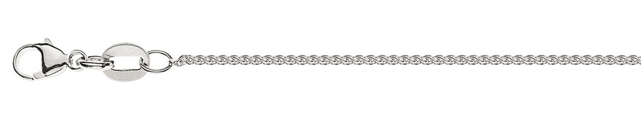 AURONOS Prestige Necklace yellow gold 18K cable chain 42cm 1.0mm