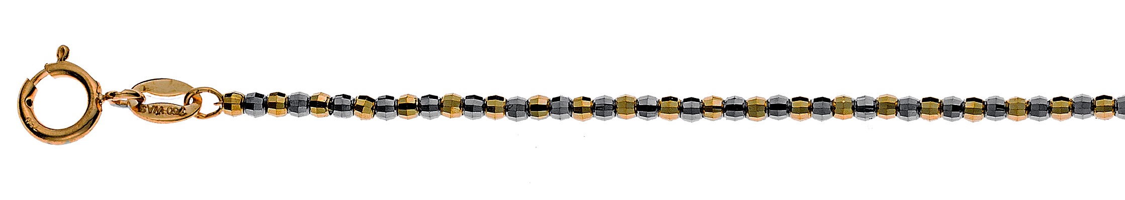 AURONOS Prestige Bracelet à boules en or jaune 18K 19cm 