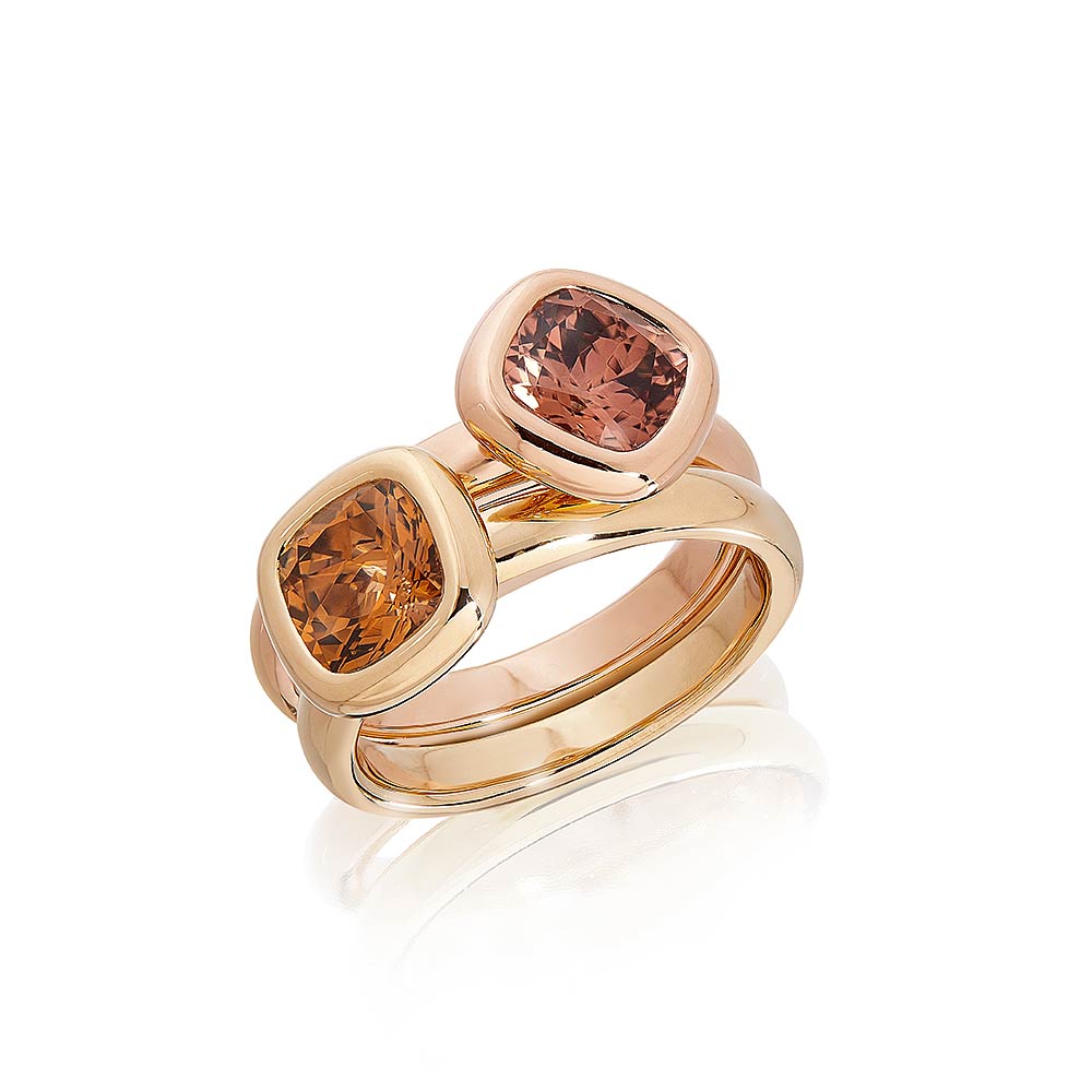 Ring "Zattera" in Rotgold mit rosa-braunem Turmalin 1,53ct., Messerer Juwelier Zürich