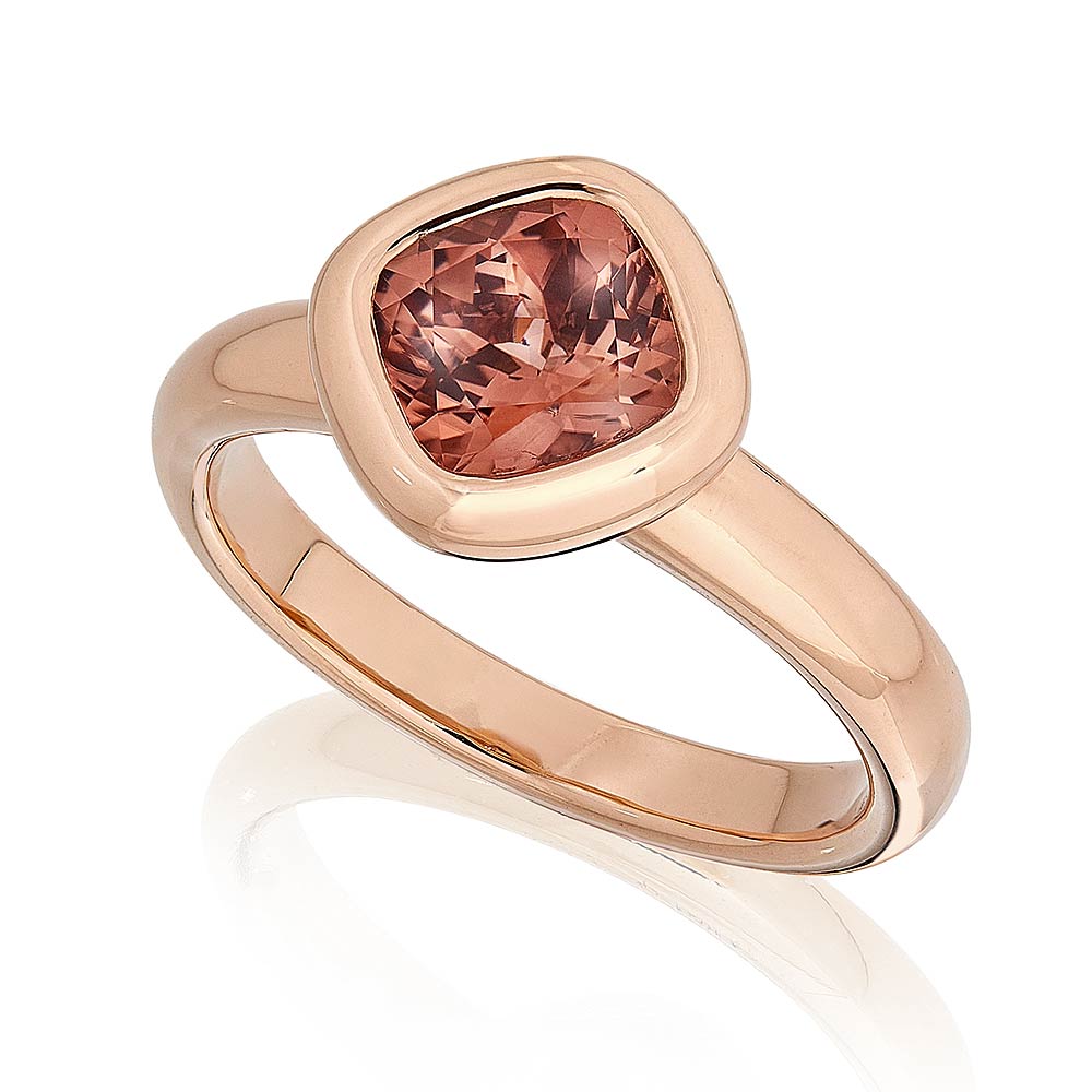 Ring "Zattera" in Rotgold mit rosa-braunem Turmalin 1,53ct., Messerer Juwelier Zürich