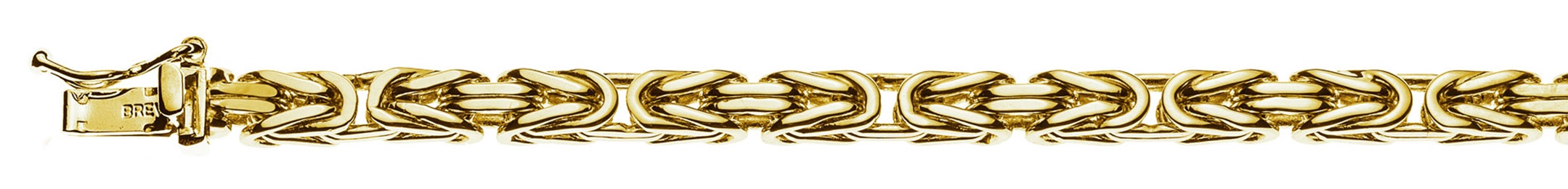 AURONOS Prestige Bracelet 18k yellow gold king chain 4mm 22cm 