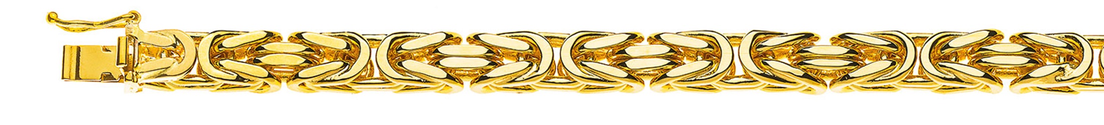 AURONOS Prestige Bracelet 18k yellow gold king chain 5mm 19cm 