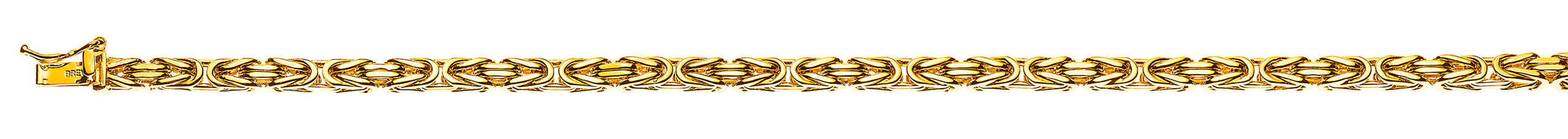 AURONOS Prestige Bracelet 18k yellow gold king chain 3.5mm 19cm 