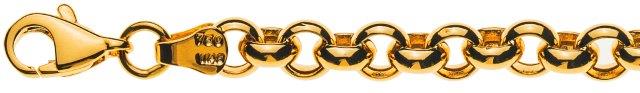 AURONOS Style Bracelet 9k yellow gold pea chain 5mm 19cm 