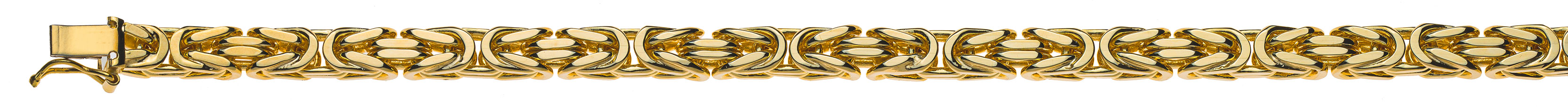 AURONOS Prestige Halskette Gelbgold 18K Königskette 45cm 5mm
