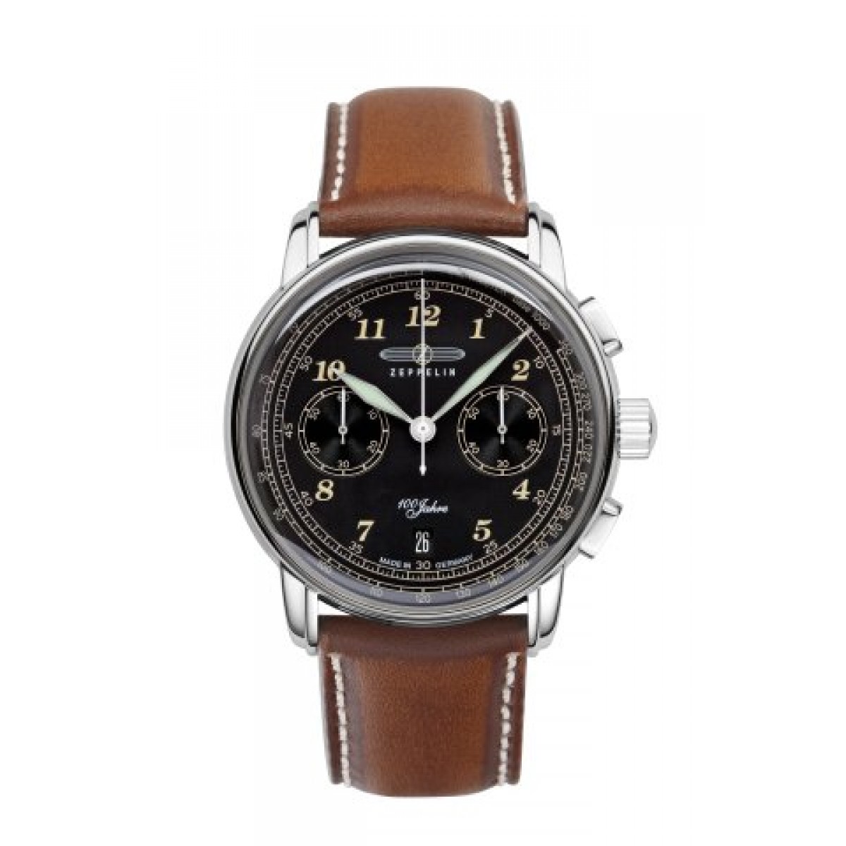 100 Jahre Zeppelin Chronograph with leather strap