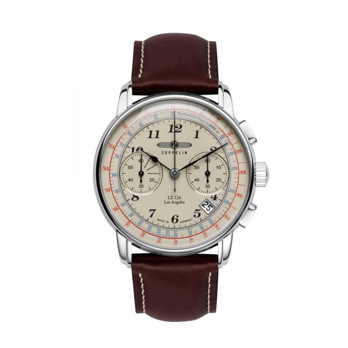 Zeppelin LZ126 Los Angeles Chronograph with leather strap