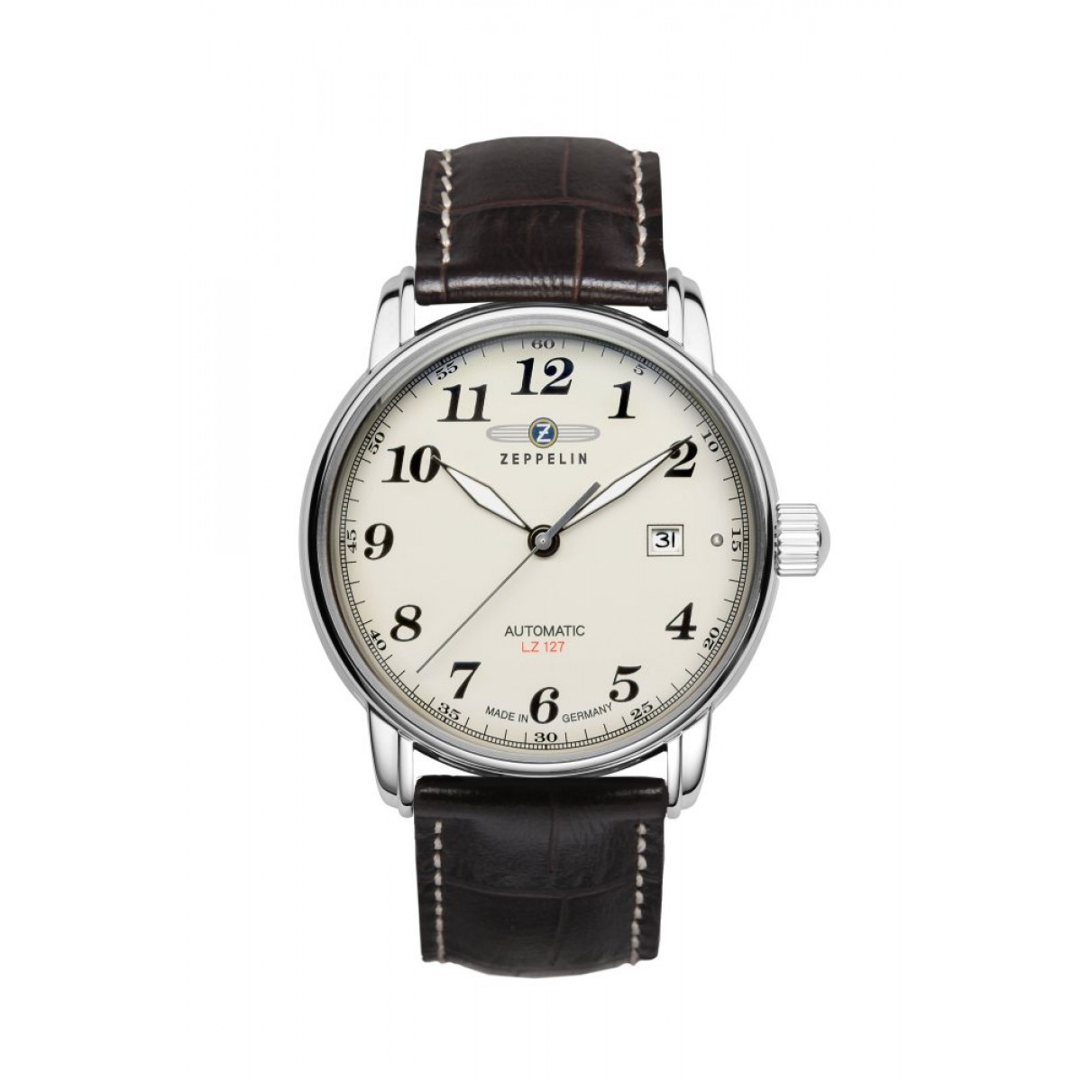 LZ127 Graf Zeppelin Automatic with date and leather strap