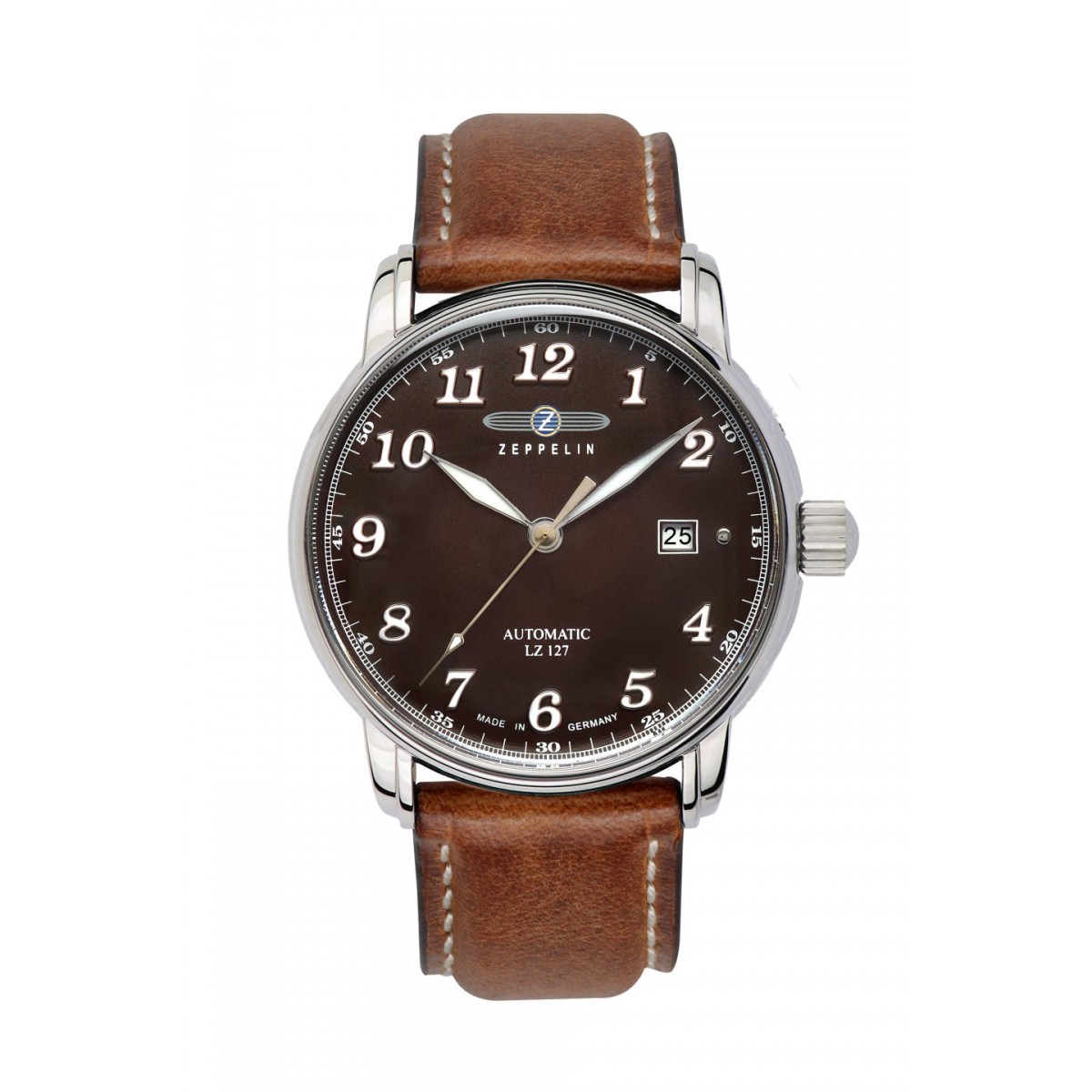 LZ127 Graf Zeppelin Automatic with date and leather strap