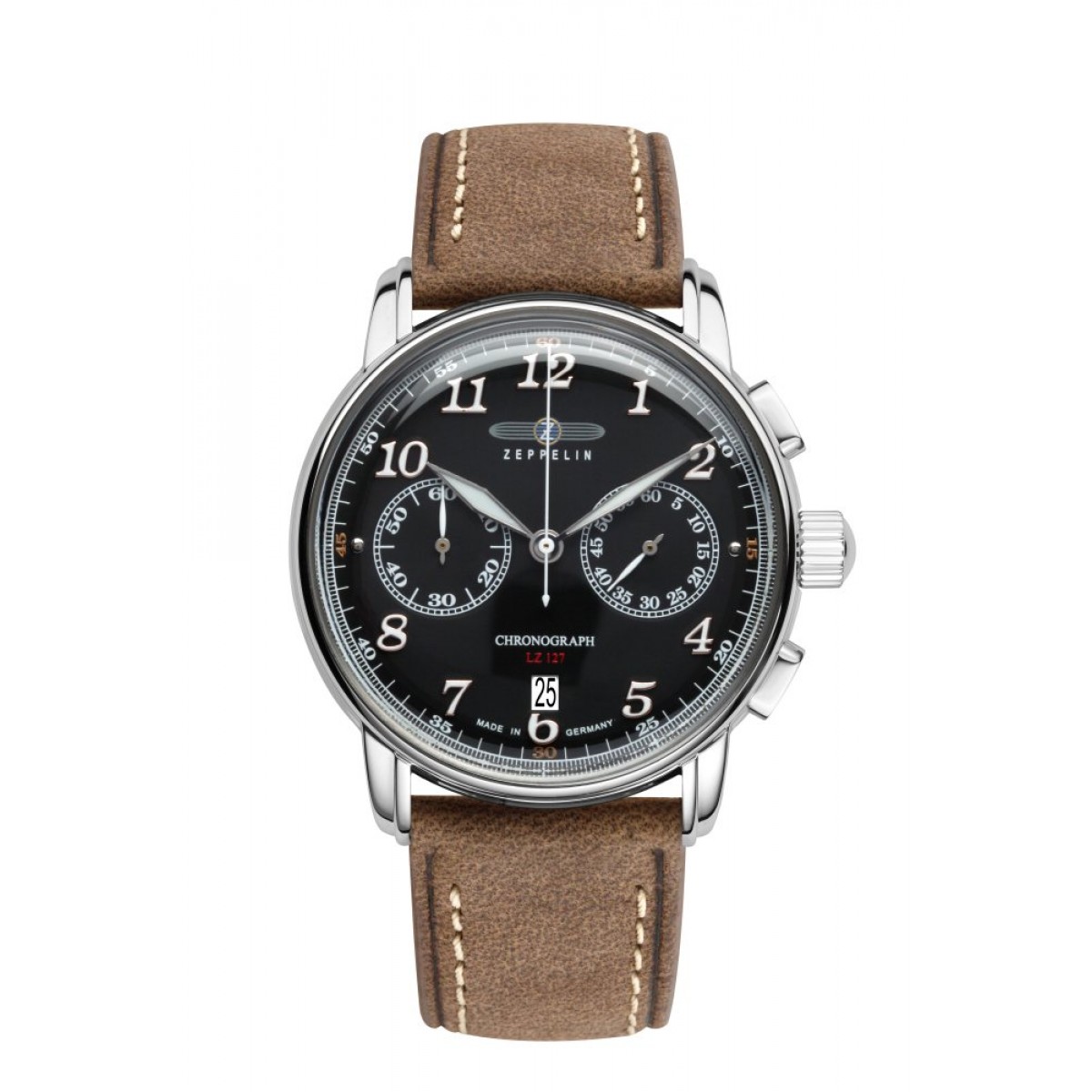 LZ127 Graf Zeppelin Chronograph with leather strap