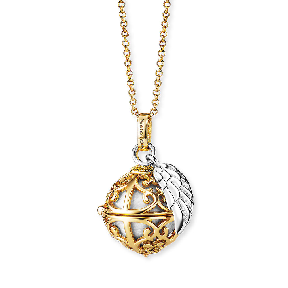 Engelsrufer sound ball necklace 925 silver gold-plated