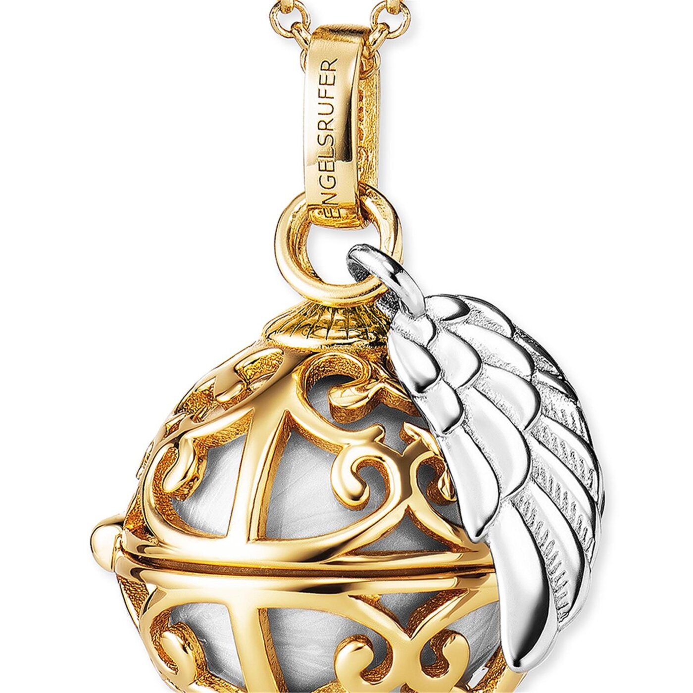 Engelsrufer sound ball necklace 925 silver gold-plated