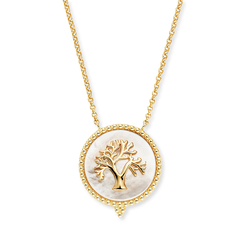 Engelsrufer Tree of Life & Flower of Life in Gold-Plated Sterling Silver