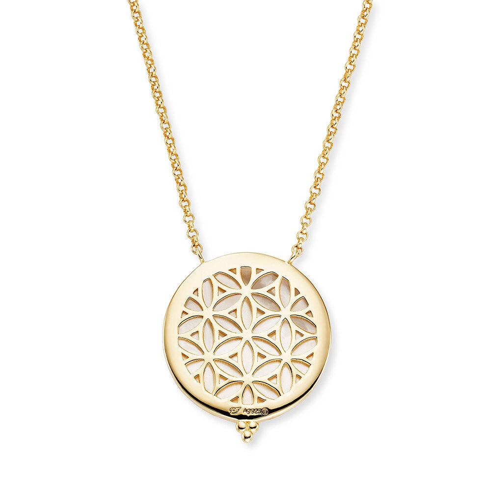 Engelsrufer Tree of Life & Flower of Life in Gold-Plated Sterling Silver