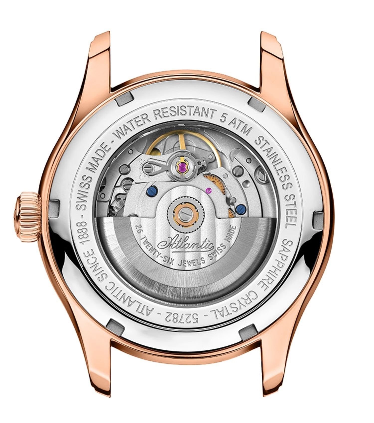 Atlantic Worldmaster Automatic Pointer Date | Or rose PVD 
