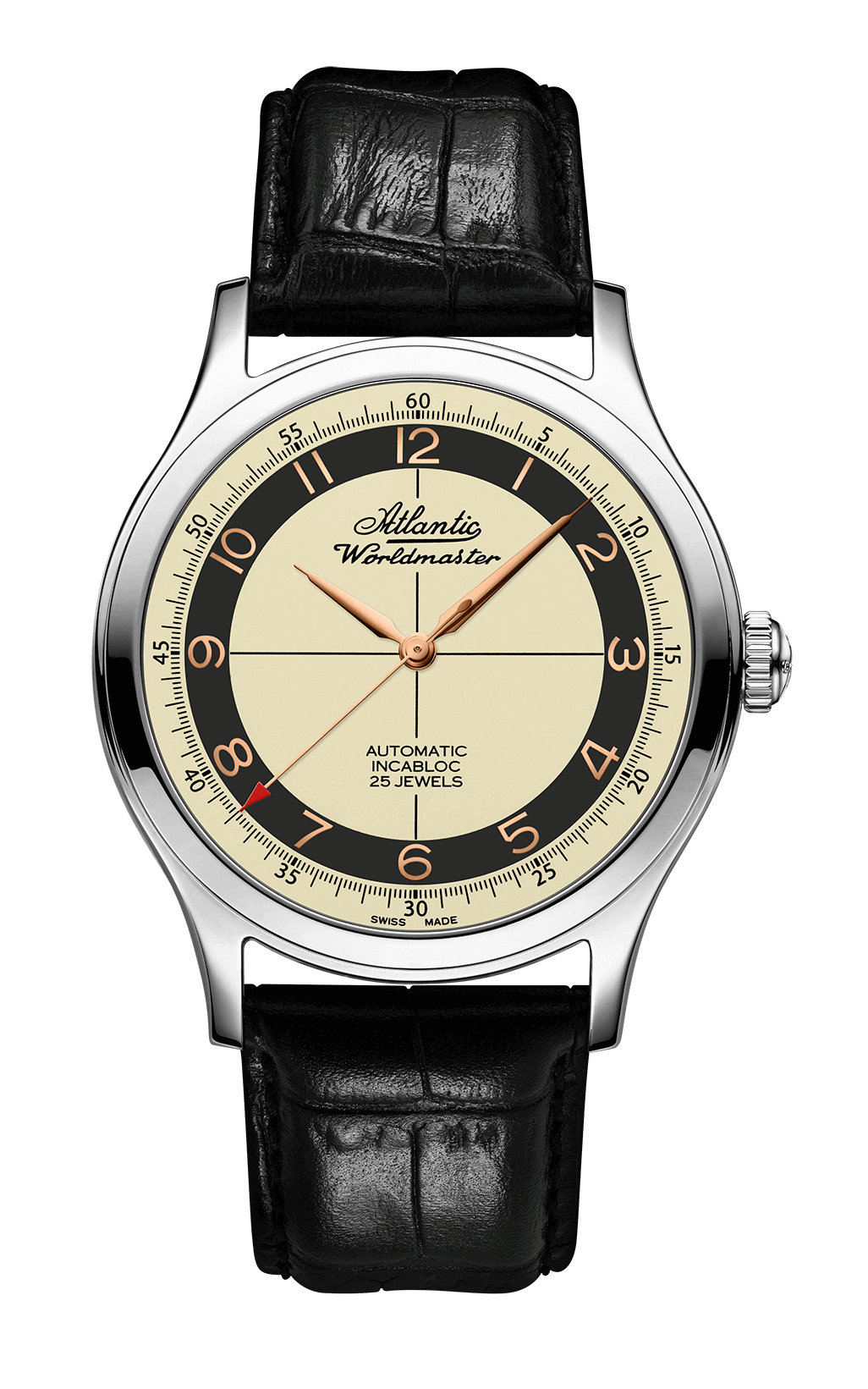 Atlantic Worldmaster Original Automatik | Creme & Schwarz